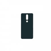 Задняя крышка для Nokia 5.1 Plus (черная)