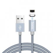 Кабель HOCO U40A магнитный для Apple (USB - Lightning) серый
