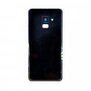 Задняя крышка для Samsung Galaxy A8 (2018) A530F (черная) Премиум — 1
