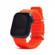 Ремешок - ApW26 Ocean Band Apple Watch 38 mm Watch 38/40/41мм силикон (оранжевый)