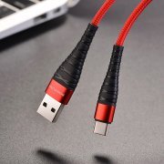 Кабель Borofone BX32 Munificent (USB - Type-C) красный — 3