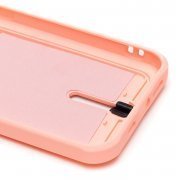 Чехол-накладка - SC304 с картхолдером для Apple iPhone 13 (светло-розовая) — 3