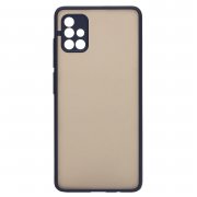 Чехол-накладка - PC041 для Samsung Galaxy A51 (A515F) (черно-фиолетовая) — 1
