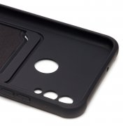 Чехол-накладка - SC304 с картхолдером для Huawei Honor 10 Lite (208682) (черная) — 2