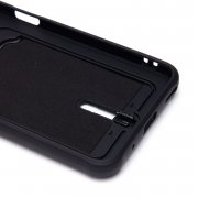 Чехол-накладка - SC304 с картхолдером для Huawei Honor X8a (черная) — 3