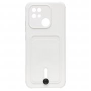 Чехол-накладка - SC304 с картхолдером для Xiaomi Redmi 10C (208525) (белая)