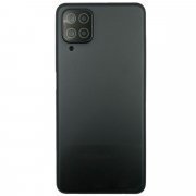 Задняя крышка для Samsung Galaxy A12 Nacho (A127F) Galaxy A12 (A125F) (черная) со стеклом камеры