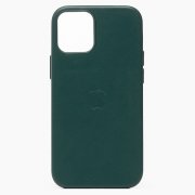 Чехол-накладка - SM002 экокожа SafeMag для Apple iPhone 12 Pro Max (темно-зеленая)