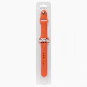 Ремешок Sport Band для Apple Watch 45 mm силикон на кнопке (S) (оранжевый)