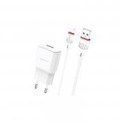 Сетевое зарядное устройство Borofone BA48A Orion для Apple (USB - Lightning) (белое) — 1