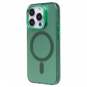 Чехол-накладка - SM025 SafeMag для Apple iPhone 15 Pro (232085) (зеленая) — 3