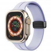 Ремешок - ApW29 для Apple Watch 41 mm силикон на магните (светло-фиолетовый)