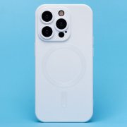 Чехол-накладка Matte SafeMag для Apple iPhone 15 Pro (белая) — 1