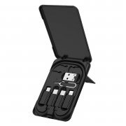 Кабель Hoco U86 (USB - Multi connector) 25см 3A (черный) — 1