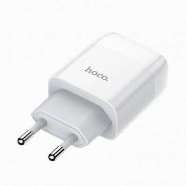 Сетевое зарядное устройство HOCO C72A Glorious с кабелем micro-USB (белое) &mdash; 7