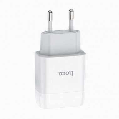 Сетевое зарядное устройство HOCO C72A Glorious с кабелем micro-USB (белое) &mdash; 5