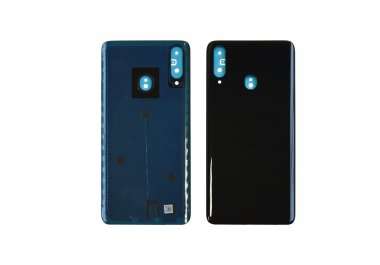 Задняя крышка для Samsung Galaxy A20s (A207F) (черная) &mdash; 1
