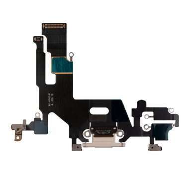 Шлейф для Apple iPhone 11 на разъем зарядки/микрофон (белый) Премиум &mdash; 2