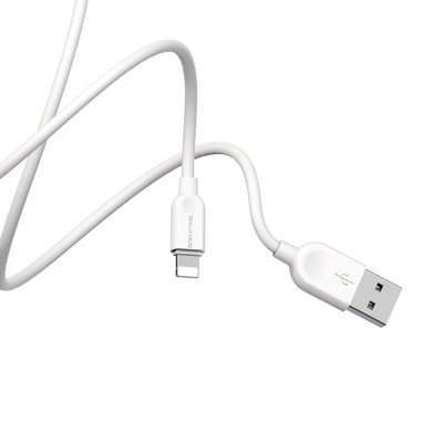 Кабель Borofone BX14 LinkJet для Apple (USB - Lightning) белый 3 метра — 5
