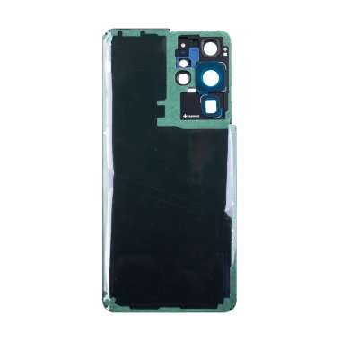Задняя крышка для Samsung Galaxy S21 Ultra (G998B) (черная) Премиум &mdash; 1