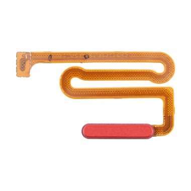 Шлейф для Samsung Galaxy M12 (M127F) + сканер отпечатка пальца (красный) &mdash; 2