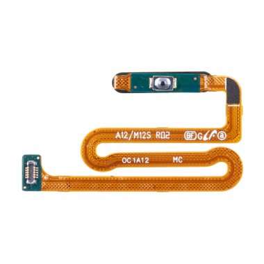 Шлейф для Samsung Galaxy M12 (M127F) + сканер отпечатка пальца (красный) &mdash; 1