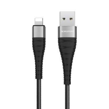 Кабель Borofone BX32 Munificent для Apple (USB - lightning) черный (1 метр) — 1