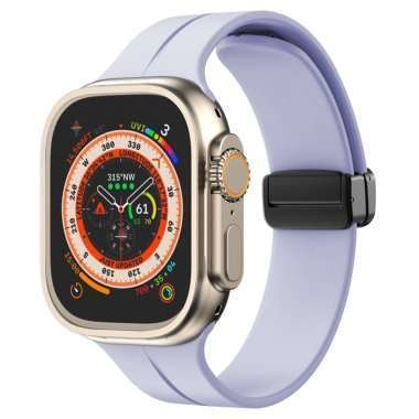 Ремешок - ApW29 для Apple Watch 41 mm силикон на магните (светло-фиолетовый) — 1