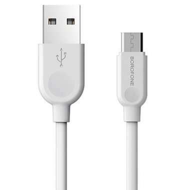 Кабель Borofone BX14 (USB - micro USB) 300см (белый) — 1