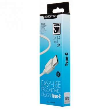 Кабель Borofone BX14 (USB - Type C) 200см (белый) — 4