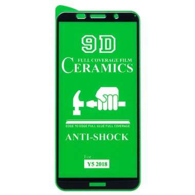 Защитное стекло 2D для Huawei Y5 Prime 2018 (черное) — 1