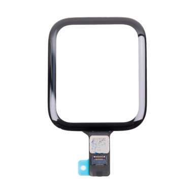 Стекло для Apple Watch 4 44 mm с тачскрином и OCA пленкой (черное) — 2